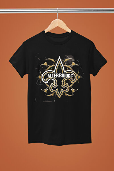 MAGORS تيشيرت روك قطني مطبوع بأكمام قصيرة من ALTER BRIDGE