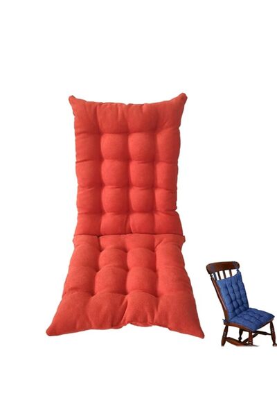 Generic وسادة كرسي هزاز وأديرونداك غير متوفرة، وسائد مقاعد فناء داخلية/خارجية عالية الظهر، ناعمة وسميكة