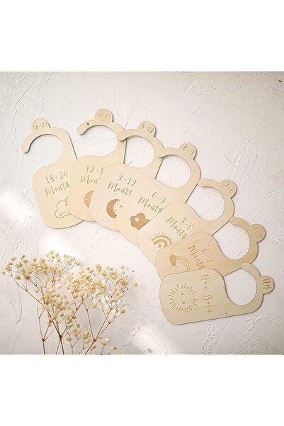 Generic فواصل خزانة الأطفال من Joyzzz، 7 قطع من منظمات خزانة الأطفال الخشبية للأطفال حديثي الولادة حتى 24 شهرًا، قطعة واحدة