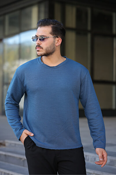 BY İMPALA MODA Shallow Oversize Ripped Short Waist Sweater