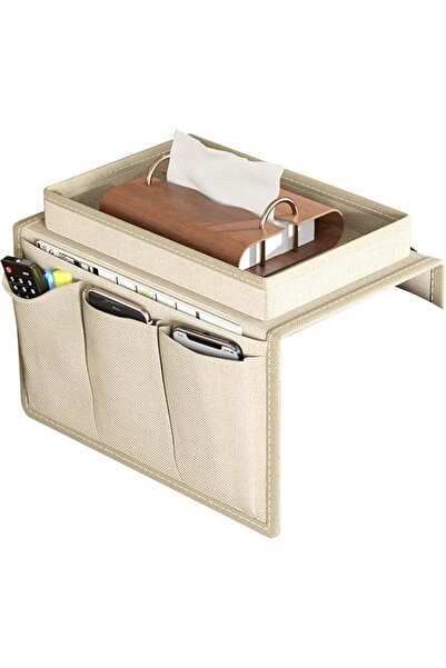 Generic منظم مسند ذراع الأريكة من يلاجوي، حقيبة تخزين معلقة للأريكة، حامل للتحكم عن بعد مع مساحة تخزين