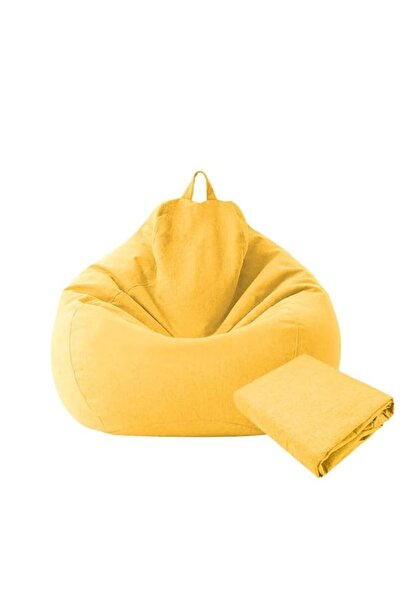 Generic Large Small Lazy Sofas Cover Chairs Without Filler Linen Cloth Lounge...