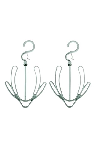 Generic SOLDOUT 2 PCS Multifunctional Rotating Double Plastic Hook Portable S...