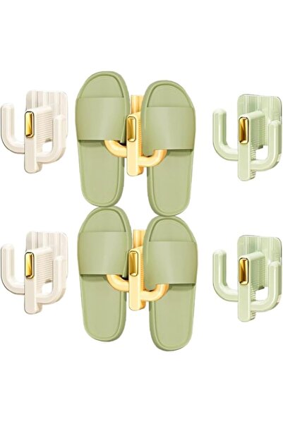 Generic حامل أحذية للحمام ومنظم للمطبخ من يلاجوي - عبوة من 6 رفوف أحذية مثبتة على الحائط، متينة للغاية