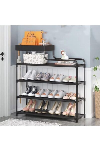 Generic خزانة أحذية داخلية متعددة الطبقات من ECVV، خزانة أحذية بخمس طبقات، منظم أحذية قابل للتكديس