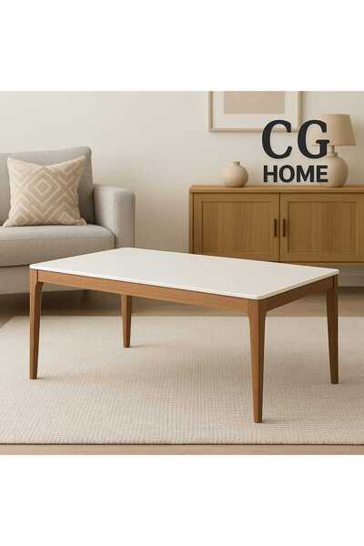 CG HOME Mono Orta Sehpa %100 Ahşap Lake Boya