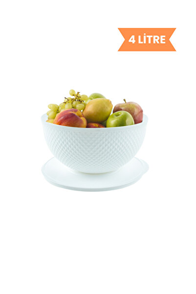 Melkan Home Storage Container with Lid 4 Liters – Bpa-Free, Multi-Purpose Large Kitchen Bowl, Storage Container