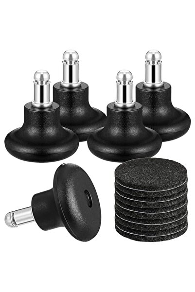 Generic عجلات كرسي مكتب Joyzzz، 5 قطع عجلات دوارة لكرسي مكتب، ارتفاع 35 مم