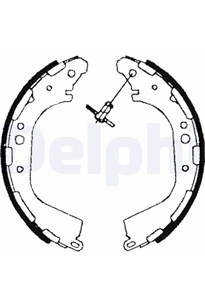 DELPHİ Set Saboti Frana Infiniti QX4 Nissan Navara/NP300 Pickup/Pathfinder 2