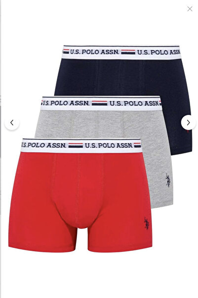 U.S. Polo Assn. طقم بوكسر رجالي مرخص بنسبة 95٪ مرخص بنسبة 6٪ إيلاستان (في علبة)