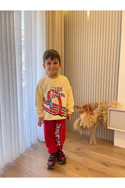 lilnest Racing Car Printed Tracksuit Set