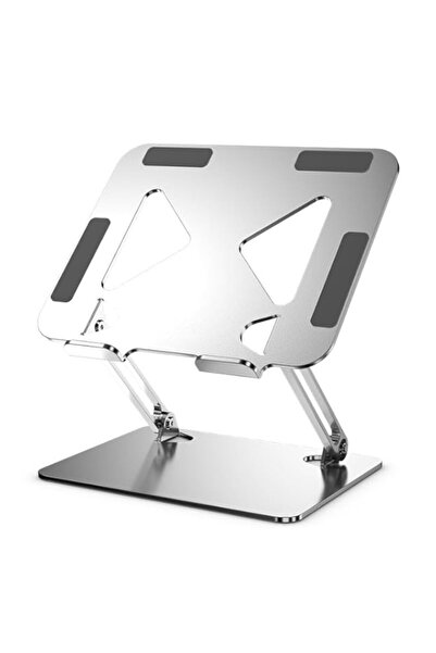 Generic حامل كمبيوتر محمول قابل للطي للمكتب، حامل كمبيوتر مريح قابل لتعديل الارتفاع، حامل كمبيوتر محمول محمول من الألومنيوم