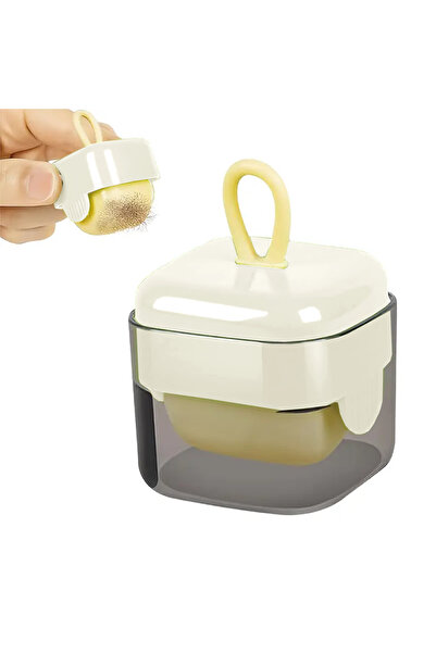 Teno ® Mini Lint Roller, reusable by washing, washable silicone, cream/white