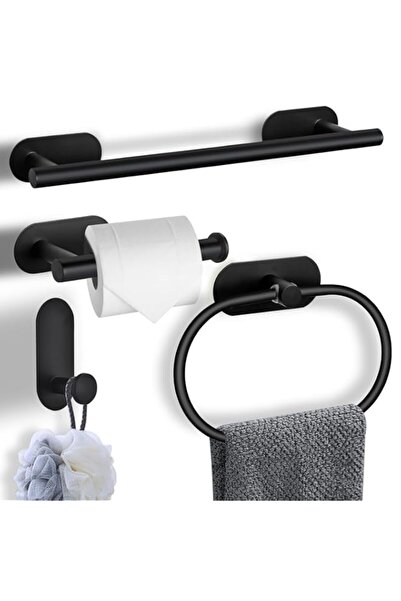 Generic ZERIFAM Bathroom Towel Holder - 4-Pieces Towel Rack Bathroom，Bathroom...
