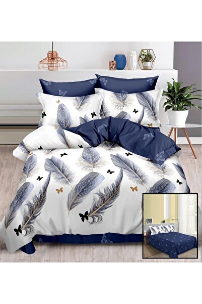 OEM Fine Cotton Linen, Sulphur, Double Bed, 2 Persons, 6 Pieces