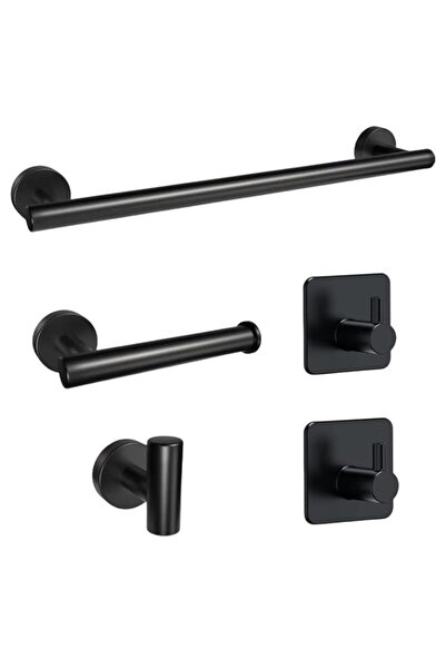 Generic 5 PCS Bathroom Accessories Set, Towel Racks Wall Mounted 15.7inch Toi...