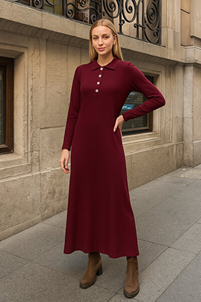 MAMAYAGA قميص نسائي بأكمام طويلة وياقة تريكو وأزرار أمامية وملابس رياضية أنيقة