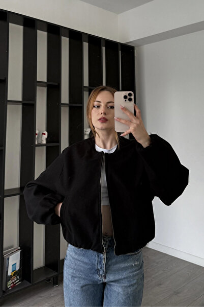 MOZENA Premium Kaşe Bomber Ceket