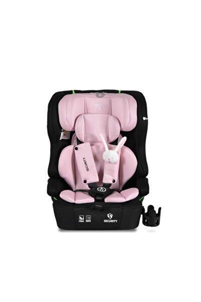 Moni Scaun auto Security i-Size cu ISOFIX roz pal 76-150 cm - ham cu 5 puncte și tetieră reglabilă