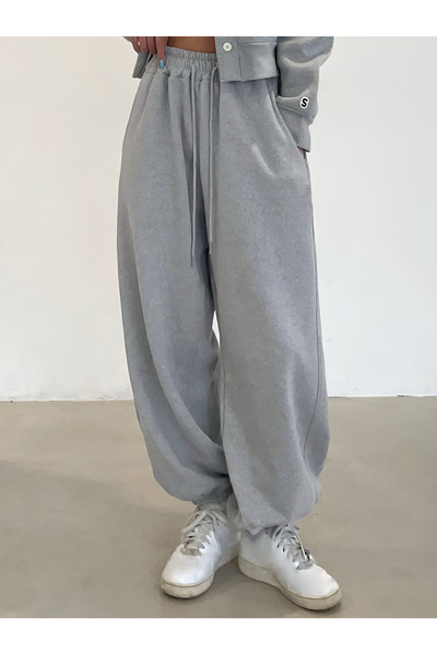 KAPHONE Kadın 2 İplik Oversize Jogger Eşofman Altı