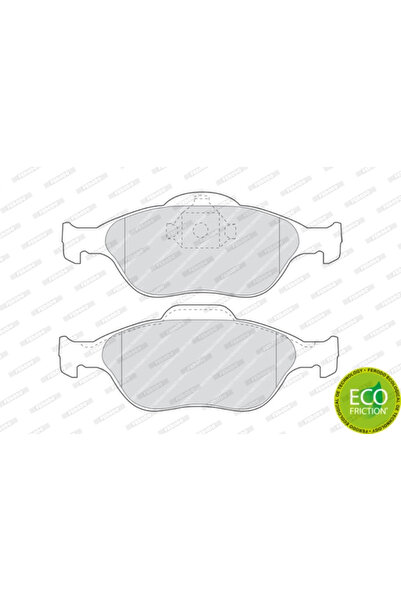 FERODO Brake Pad Set Disc Brake Ford Fiesta 4/Fiesta 5/Fiesta Van/Space Sedan...