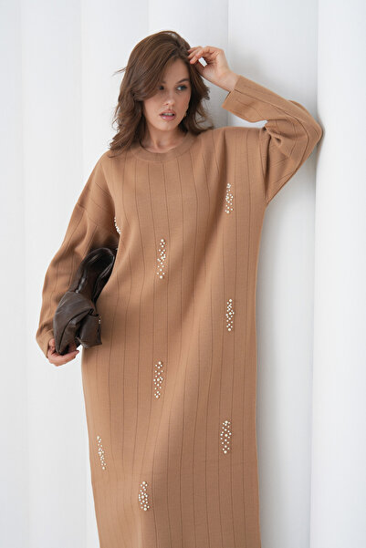 ZYRA Women's Stone-Detail Knit Dress