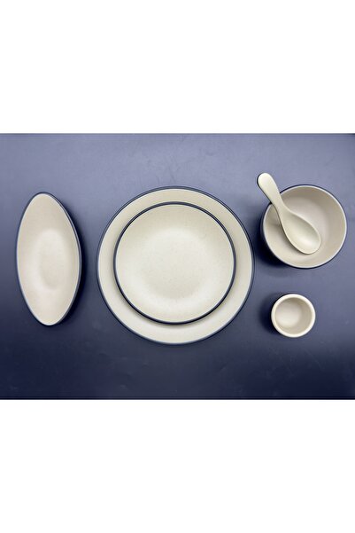 LANDREEN Luxury melamine dinner set for 4 people, 29 pieces