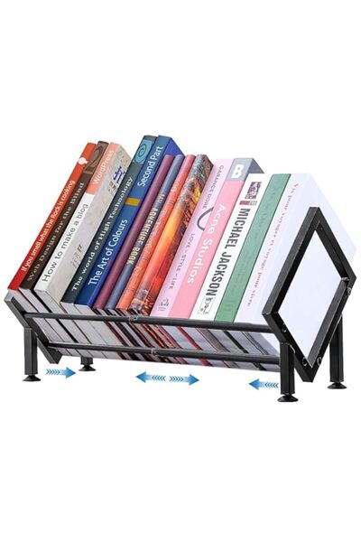 Generic رف كتب سطح المكتب، رف مكتب قابل للتعديل، أرفف مكتب مائلة، رف سطح مكتب في غرفة المعيشة، مكتب
