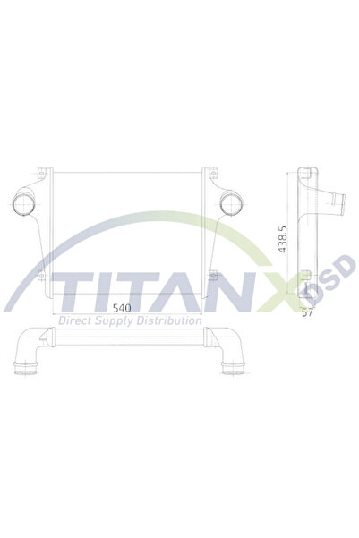 TitanX Intercooler Compresor Iveco Eurocargo 1-3