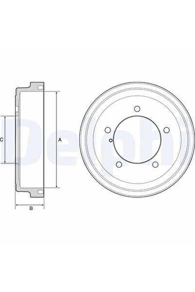 DELPHİ Спирачен барабан Suzuki Grand Vitara 1/Grand Vitara 2