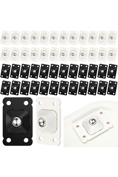 Generic 48Pcs Self Adhesive Caster Wheels, Appliance Rollers, 360° Swivel Uni...