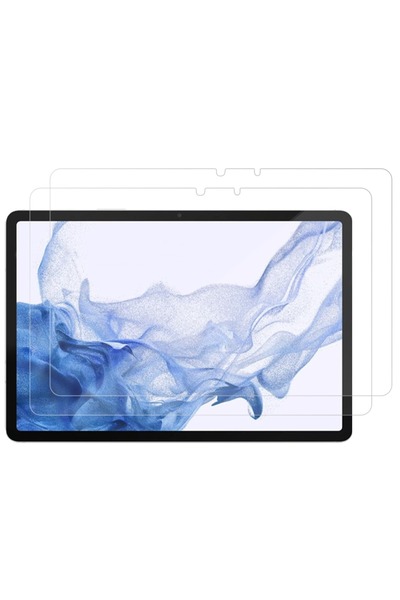 Wtech عبوة من قطعتين لحماية الشاشة لجهاز سامسونج جالاكسي تاب S9، مصنوعة من زجاج شفاف مقاوم للخدش والفقاعات