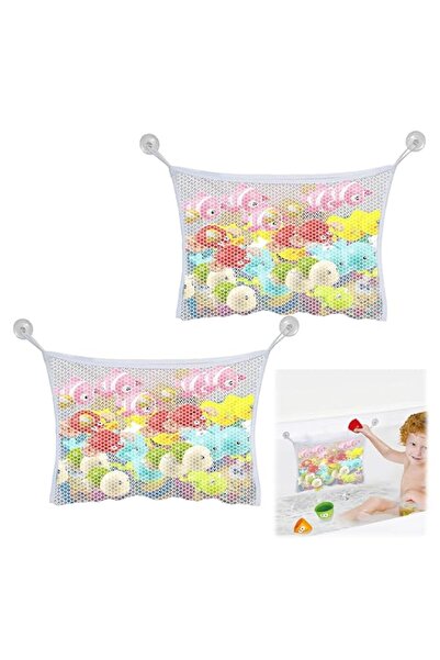 Generic Bath Toy Storage Nets, 2 Pcs Baby Bath Toys Organizer Mesh Bag with S...