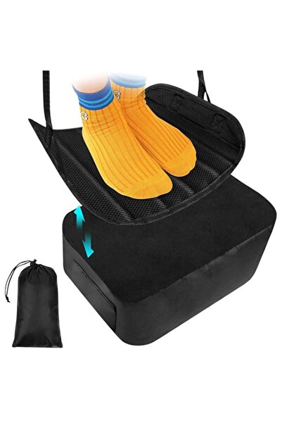 Generic أرجوحة قدم طائرة 2 في 1 للسفر، مسند قدم طائرة، قدم طائرة محمولة وقابلة للتعديل