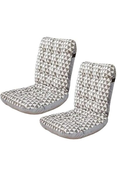 Generic مجموعة وسائد كراسي عالية الظهر من 1/2/4/6 قطع، مع أربطة سميكة، أثاث داخلي خارجي من قطعة واحدة