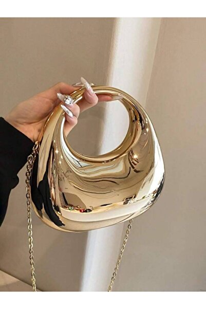 Marvelis Geantă de mână și crossbody pentru femei YARIM AY Gold Chain - Design special