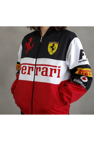 8line سترة بومبر ريترو للجنسين من تشارتد ميدايل باراشوت ريسينغ