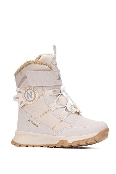 AlbiShoes Kız Çocuk Kürklü Soğuk Geçirmez Suya Dayanıklı Termal Kaymaz Cırtlı Kar Botu Yağmur Botu