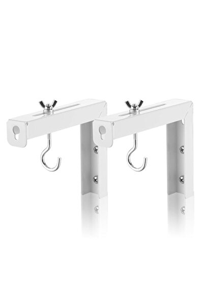 Generic حامل شاشة العرض العالمي على الحائط، حامل على شكل حرف L، خطاف تثبيت قابل للتعديل بطول 6 بوصات