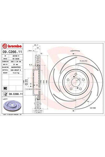 Brembo Disc Frana Lexus Gs/Rc