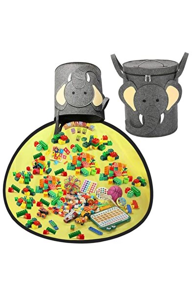 Generic Foldable Storage Bag With Play Mat, Toy Organizer, Large Kids Canvas ...