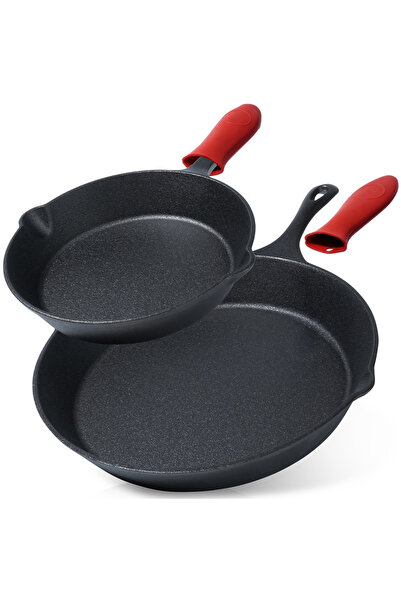 Other Zestaw patelni żeliwnych z nakładką silikonową CAST LINE 20 cm / 30 cm ...