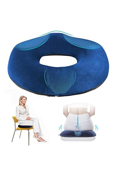 Generic وسادة دونات من KOWVOWZ للنساء، وسائد كراسي مكتب من إسفنج الذاكرة، وسادة ضغط للجزء السفلي، مقاس F