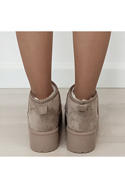 SOFILINE Ανοιχτόχρωμες χακί μπότες με επένδυση γούνας και χοντρές σόλες LT33-43 112