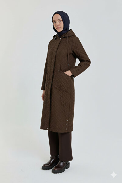 Nihan Thin Quilted Cap with Pocket Detail