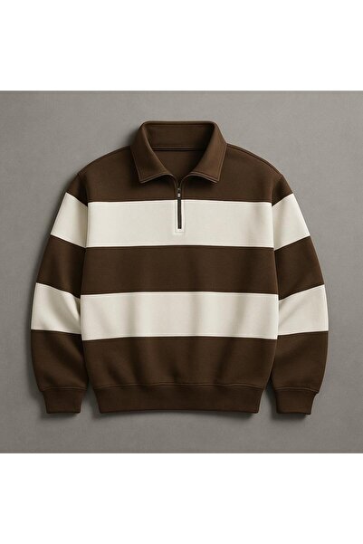 Risil-Nu Company Унисекс 3-слойна нова сезонна премиум материя пачуърк поло яка единична суитшърт