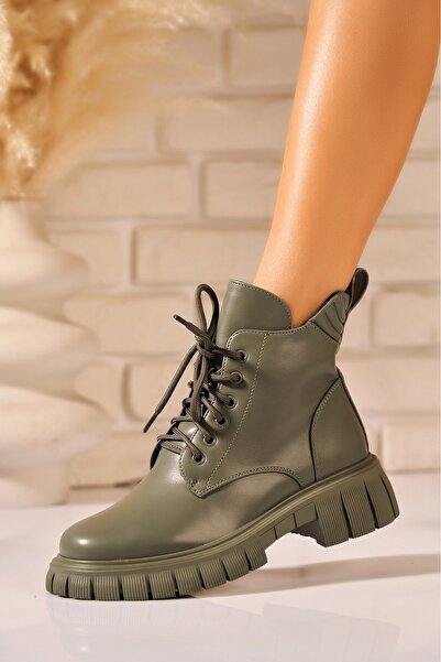 Joana Ghete damă verzi cu căptușeală din piele ecologică