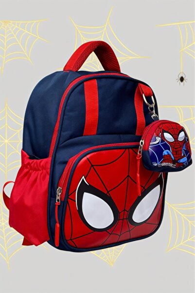 Uniquerrs Boy Child 2-6 Years Old Spider Themed Luxury Printed Kindergarten Nursery Backpack and School Bag