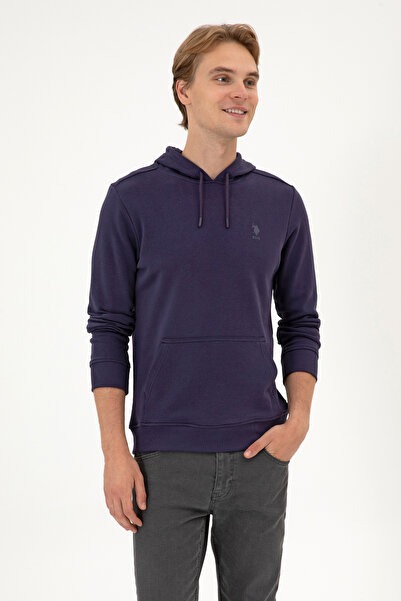 U.S. Polo Assn. Erkek Mürdüm Basic Sweatshirt 50313720-VR074