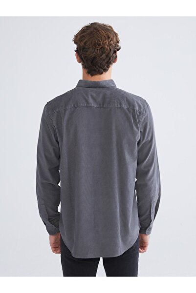 LC Waikiki Vizyon New Season Regular Fit Long Sleeve Velvet Men's Shirt